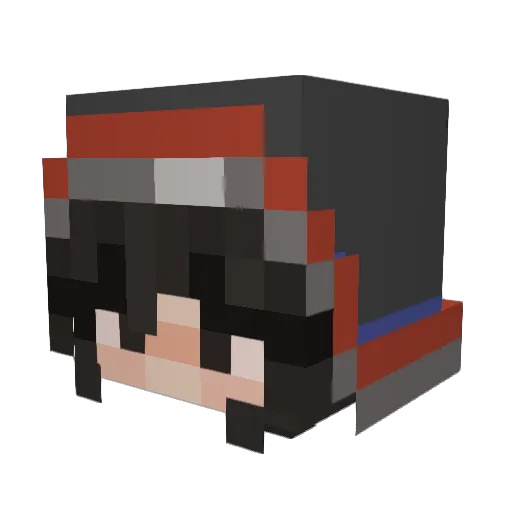 heeheejuice19 Minecraft avatar head, 3D render