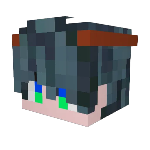 heetaly Minecraft avatar head, 3D render