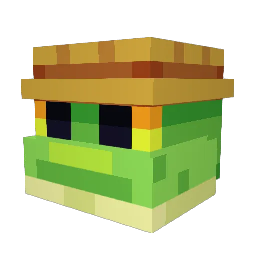 heetzel Minecraft avatar head, 3D render
