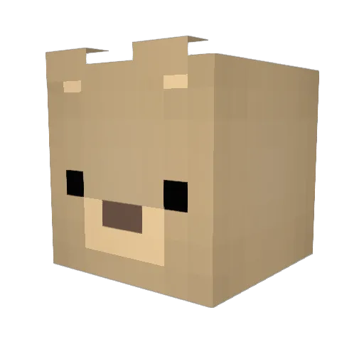 heeyo Minecraft avatar head, 3D render