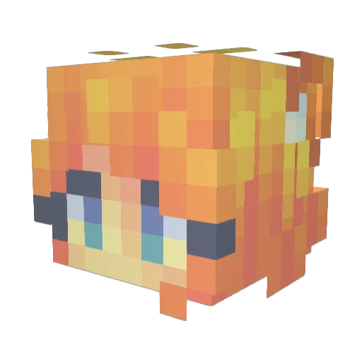 hefei_fan Minecraft avatar head, 3D render