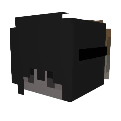 heftige Minecraft avatar head, 3D render