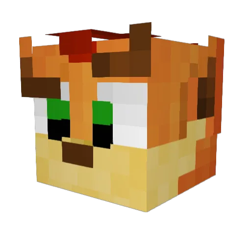 heftysmurf78 Minecraft avatar head, 3D render