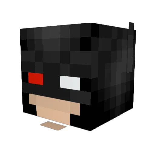 heham Minecraft avatar head, 3D render