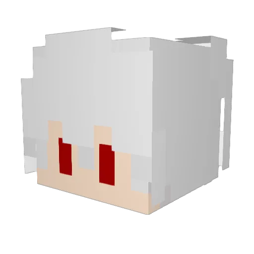 hehe_da Minecraft avatar head, 3D render