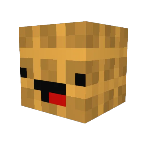 hehehaha1234 Minecraft avatar head, 3D render