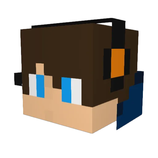hehehe121 Minecraft avatar head, 3D render