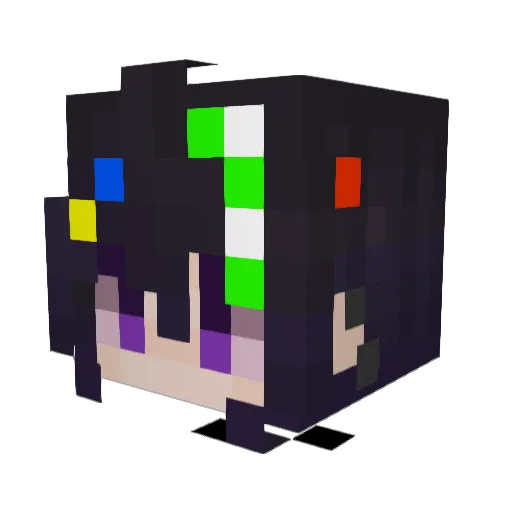 hehehe29 Minecraft avatar head, 3D render