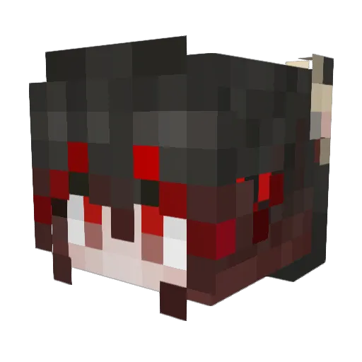 hehehehe3611 Minecraft avatar head, 3D render