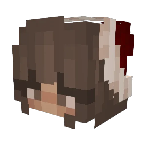 hehemia Minecraft avatar head, 3D render