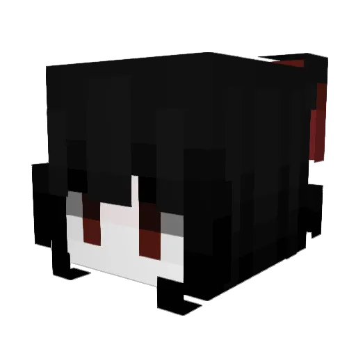 heiao Minecraft avatar head, 3D render
