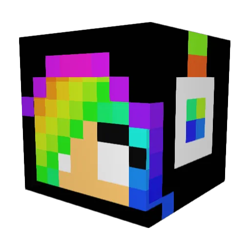 heidi27ny Minecraft avatar head, 3D render