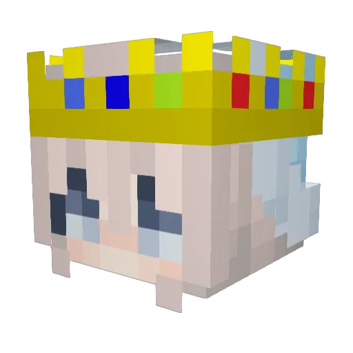 heidihera Minecraft avatar head, 3D render