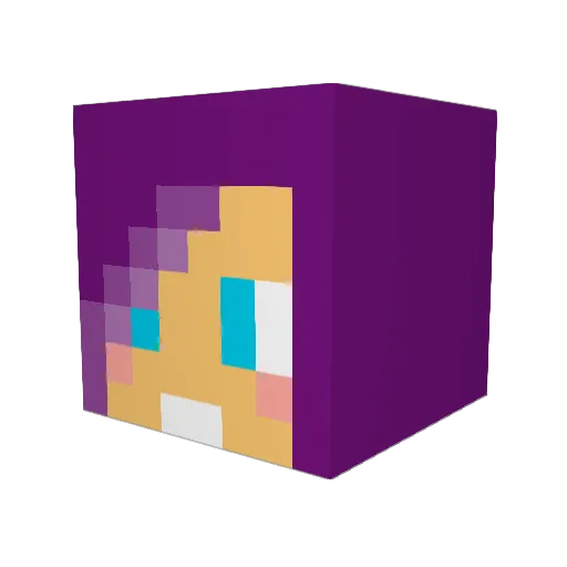 heidirowan Minecraft avatar head, 3D render
