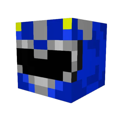 heidom Minecraft avatar head, 3D render