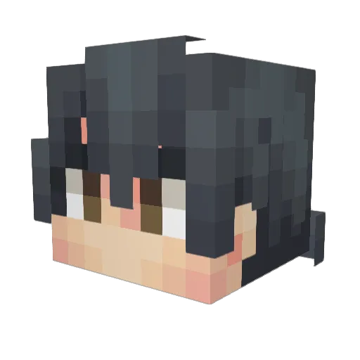 heige2002 Minecraft avatar head, 3D render