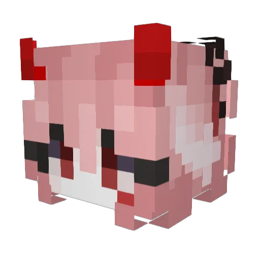 heihu123456 Minecraft avatar head, 3D render
