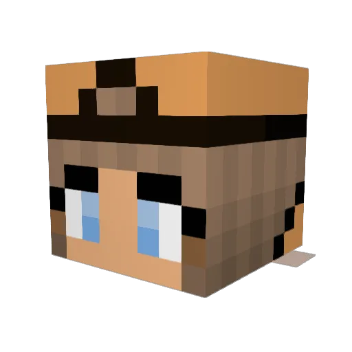 heili12 Minecraft avatar head, 3D render