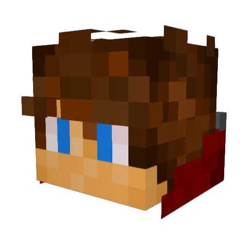 heiligepatat Minecraft avatar head, 3D render