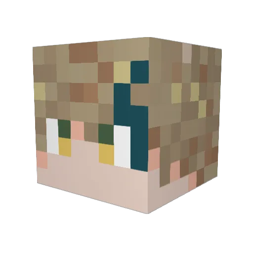 heim777 Minecraft avatar head, 3D render
