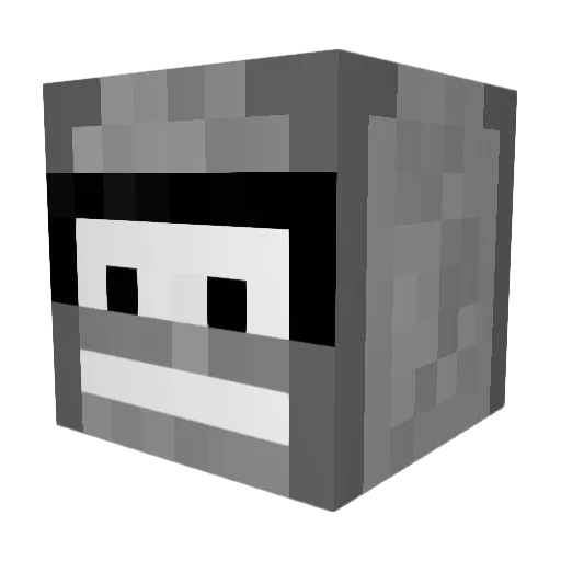 heinburger Minecraft avatar head, 3D render
