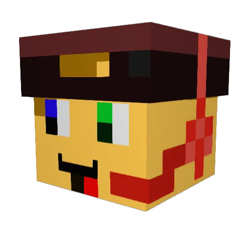 heindpl Minecraft avatar head, 3D render