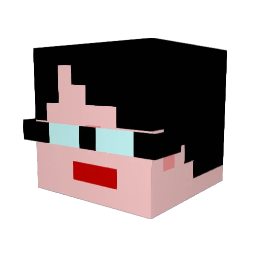 heinouede Minecraft avatar head, 3D render