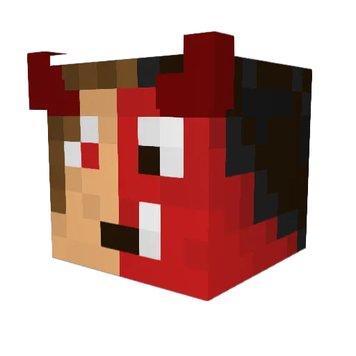 heinzeb Minecraft avatar head, 3D render
