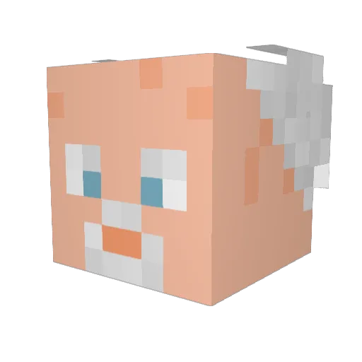heisenber___ Minecraft avatar head, 3D render