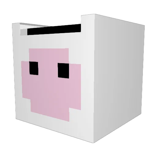 heiwataka Minecraft avatar head, 3D render