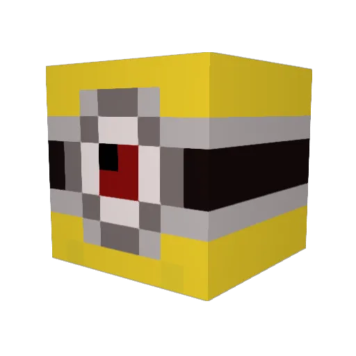 heiyc Minecraft avatar head, 3D render