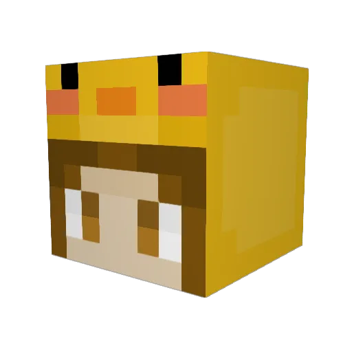 hejdhogslice Minecraft avatar head, 3D render