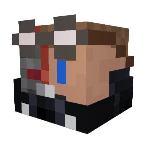 hejohan Minecraft avatar head, 3D render