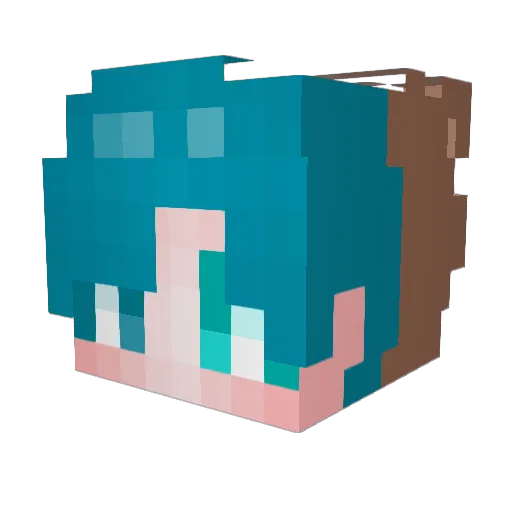 heka1399 Minecraft avatar head, 3D render