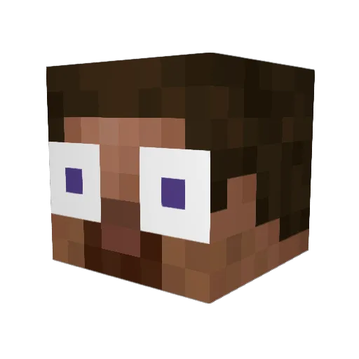 hekaz Minecraft avatar head, 3D render