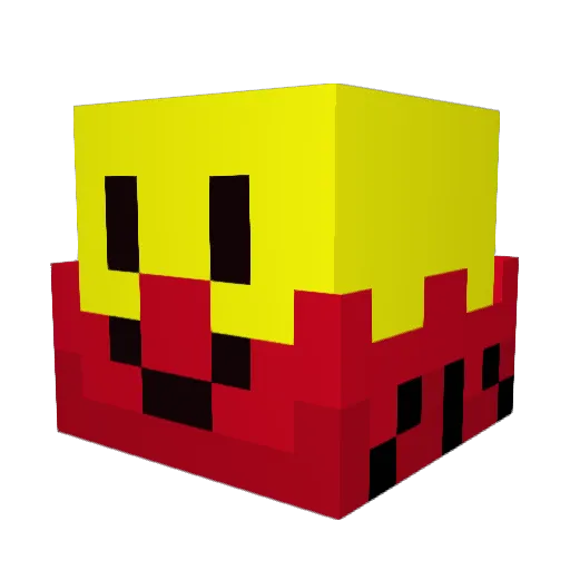 heksan Minecraft avatar head, 3D render