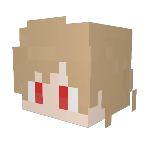 hektorg Minecraft avatar head, 3D render