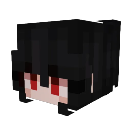 heleeeene Minecraft avatar head, 3D render