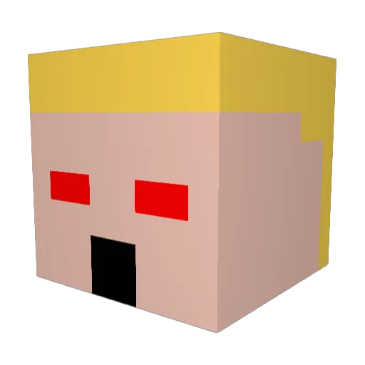 heleenyy Minecraft avatar head, 3D render
