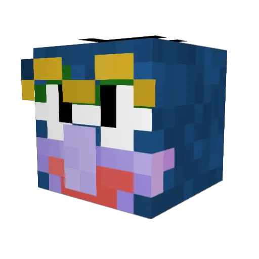 helenagala Minecraft avatar head, 3D render
