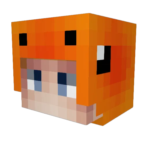 helikopter7355 Minecraft avatar head, 3D render