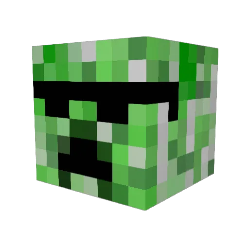 helisan Minecraft avatar head, 3D render