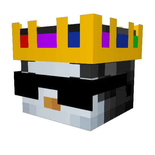 heliumrap Minecraft avatar head, 3D render