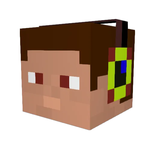 helius97 Minecraft avatar head, 3D render