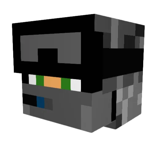 helivezz Minecraft avatar head, 3D render