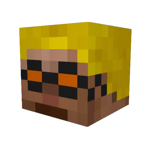 helixlemon Minecraft avatar head, 3D render