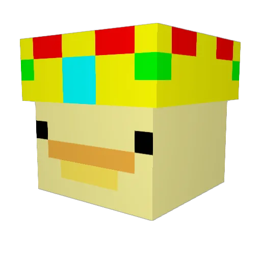helixzxy Minecraft avatar head, 3D render