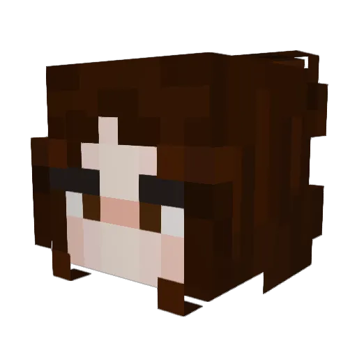 hell0angel Minecraft avatar head, 3D render