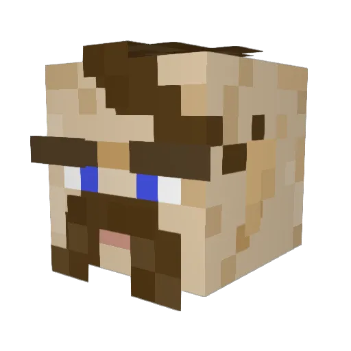 hell_puk Minecraft avatar head, 3D render