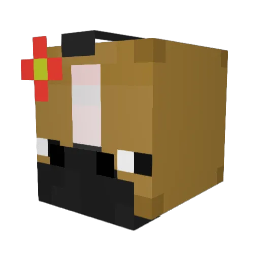 hellbite Minecraft avatar head, 3D render